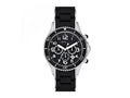 Marc Jacobs Rock Chronograph Black Dial Black Silicone Strap Watch for Women - MBM2551