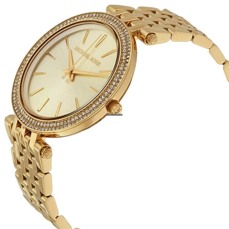 Michael Kors Darci Gold Dial Gold Steel Strap Watch for Women - MK4325