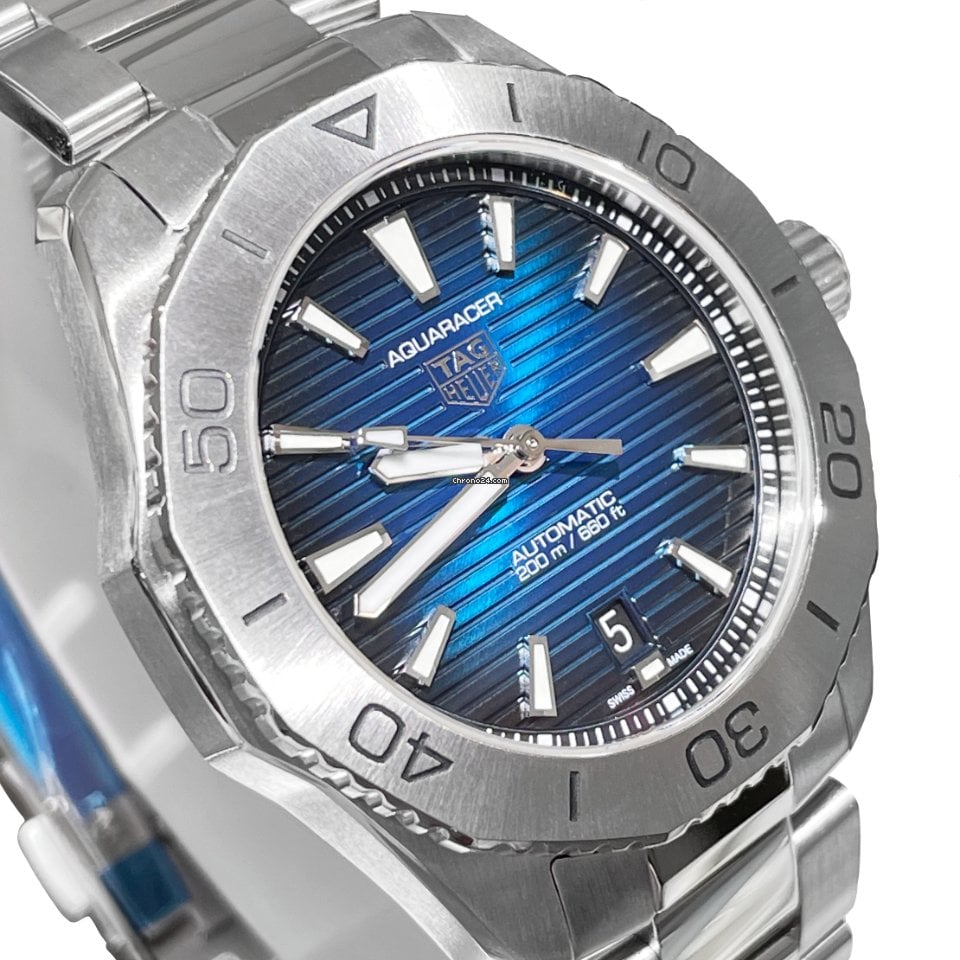 Tag Heuer Aquaracer Professional 200 Automatic Blue Dial Silver Steel Strap Watch for Men - WBP2111.BA0627