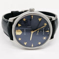 Gucci G Timeless Automatic Blue Dial Black Leather Strap Watch For Men - YA126347