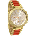 Michael Kors Parker Gold Dial Two Tone Steel Strap Watch for Women - MK6139