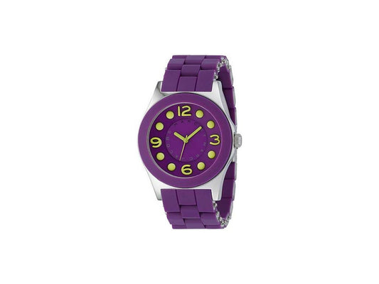 Marc Jacobs Pelly Purple Dial Purple Silicone Strap Watch for Women - MBM2505