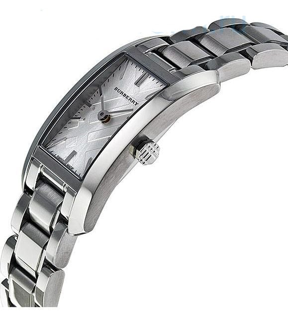 Burberry Heritage Silver Dial Silver Steel Strap Watch For Women - BU9500