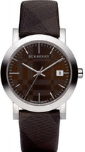 Burberry The City Brown Dial Brown Leather Strap Watch for Women - BU1775