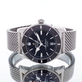 Breitling Superocean Heritage B20 Automatic 46 Black Dial Silver Mesh Bracelet Watch for Men - AB2020121B1A1