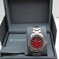 Tag Heuer Aquaracer Professional 200 Automatic Red Dial Silver Steel Strap Watch for Men - WBP2114.BA0627