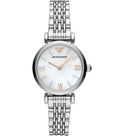 Emporio Armani Donna Mother of Pearl Dial Silver Steel Strap Watch For Women - AR11204