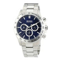 Hugo Boss Ikon Blue Dial Silver Steel Strap Watch for Men - 1512963