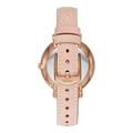 Fossil Jacqueline Mother of Pearl White Dial Pink Leather Strap Watch for Women - ES4671