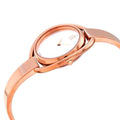 Calvin Klein Impetuos Silver Dial Rose Gold Steel Strap Watch for Women - K4F2N616