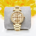 Michael Kors Parker Gold Dial Gold Steel Strap Watch for Women - MK6469