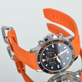 Tissot Seaster 1000 Chronograph Black Dial Orange Rubber Strap Watch For Men - T120.417.17.051.01