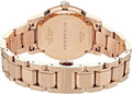 Burberry The City Beige Dial Rose Gold Steel Strap Watch for Women - BU9228