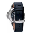 Maserati Ingegno Automatic Blue Skeleton Dial Black Leather Strap Watch For Men - R8821119004