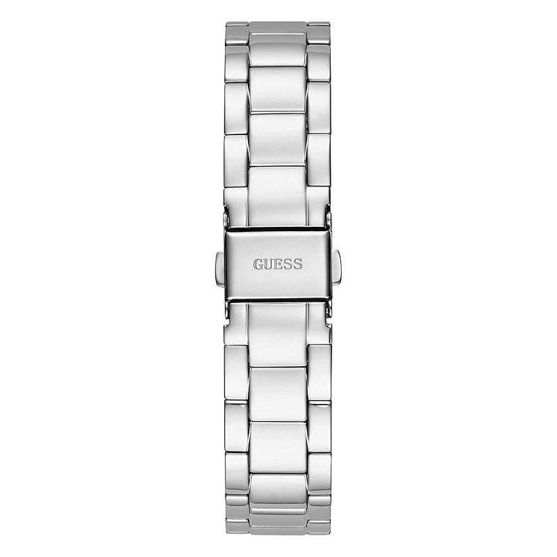 Guess Luna Silver Dial Silver Steel Strap Watch for Women - GW0308L1