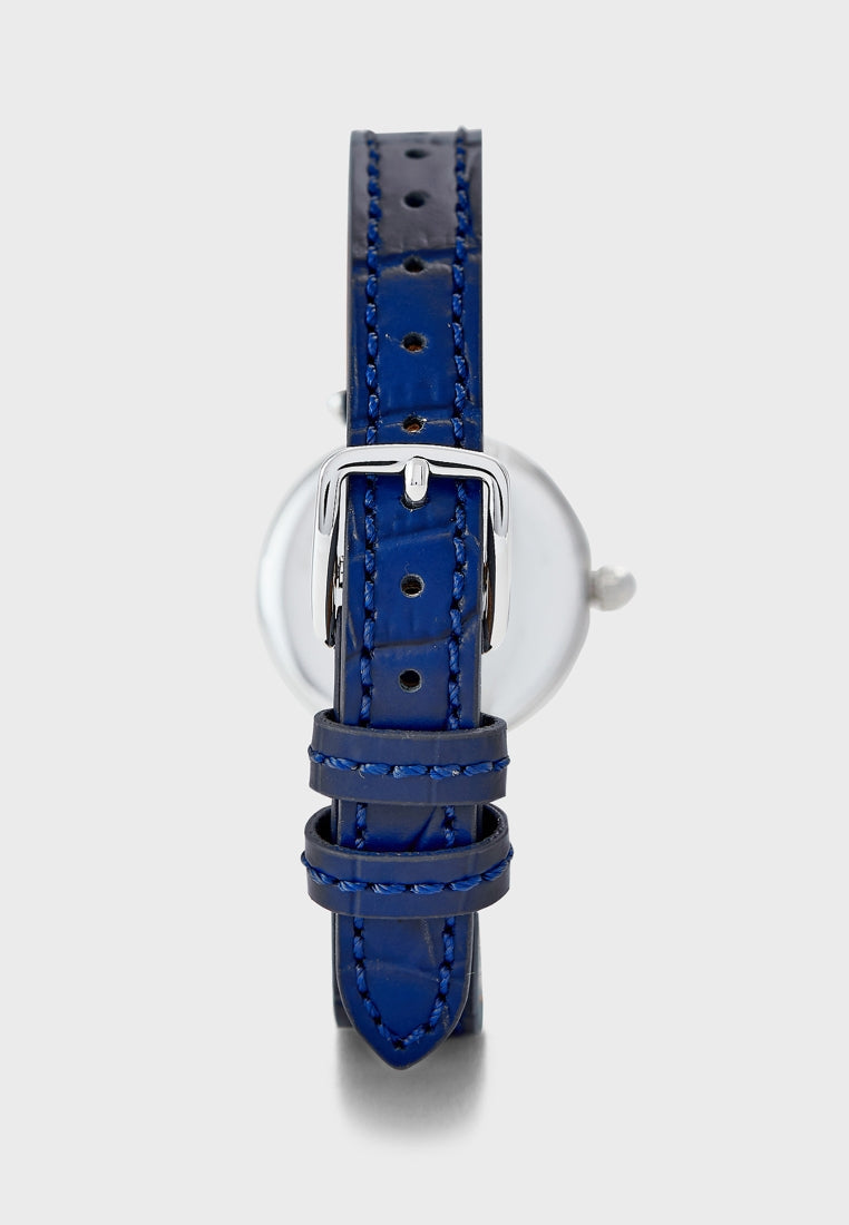 Coach Park Navy Blue Dial Navy Blue Leather Strap Watch for Women - 14503535