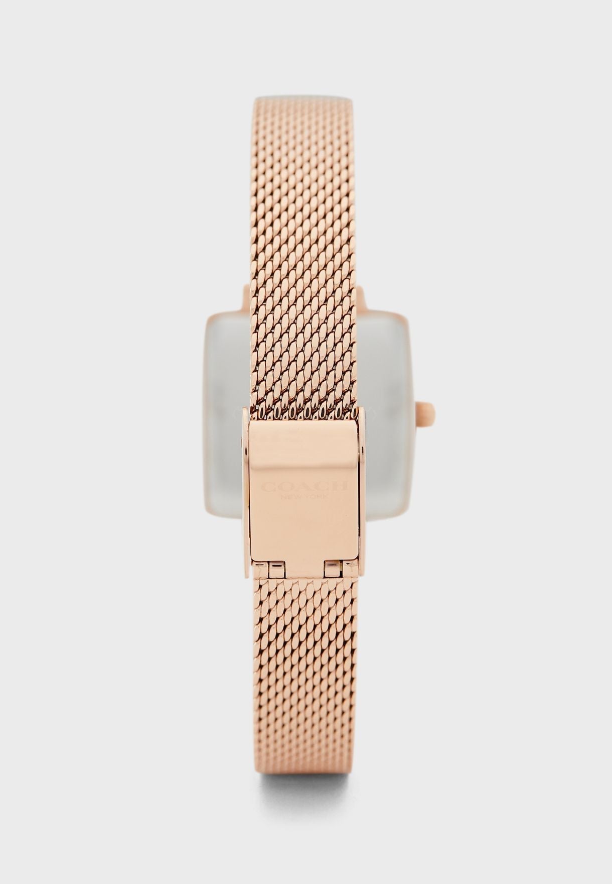 Coach Cass White Dial Rose Gold Mesh Bracelet Watch for Women - 14503698