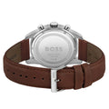 Hugo Boss Skymaster Blue Dial Brown Leather Strap Watch for Men - 1513940