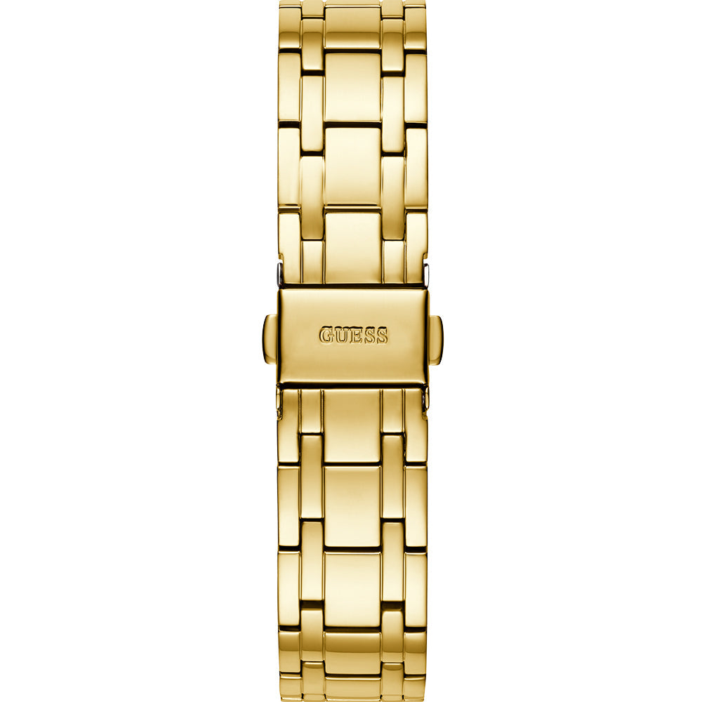 Guess Cosmo Diamonds Green Dial Gold Steel Strap Watch for Women - GW0033L8