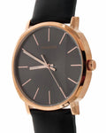 Calvin Klein Posh Black Dial Black Leather Strap Watch for Men - K8Q316C3