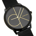 Calvin Klein Minimal Black Dial Black Mesh Bracelet Watch for Men - K3M214X1