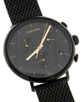 Calvin Klein High Noon Chronograph Black Dial Black Mesh Bracelet Watch for Women - K8M27421