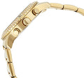 Guess Confetti Diamonds Silver Dial Gold Steel Strap Watch for Women - W0774L5