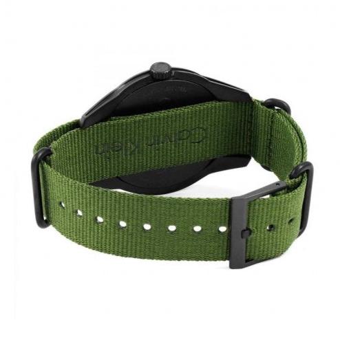 Calvin Klein Tone Green Dial Green NATO Strap Watch for Men - K7K514WL