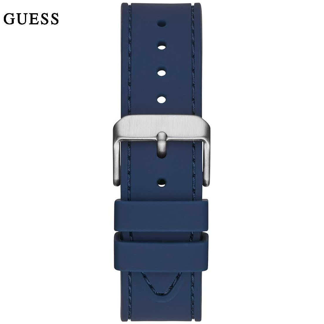 Guess Odyssey Multifunction Blue Dial Blue Rubber Strap Watch For Men - W1108G4