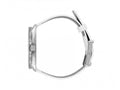 Calvin Klein Accent Silver Dial White Leather Strap Watch for Women - K2Y211K6