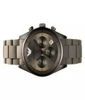 Emporio Armani Sportivo Chronograph Brown Dial Brown Steel Strap Watch For Men - AR5950