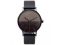 Calvin Klein Boost Black Dial Black Leather Strap Watch for Men - K7Y214CY