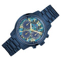 Guess Sunrise Multifunction Blue Dial Blue Steel Strap Watch for Women - W0448L10