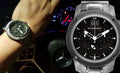 Burberry Endurance Chronograph Black Dial Black Steel Strap Watch For Men - BU9801