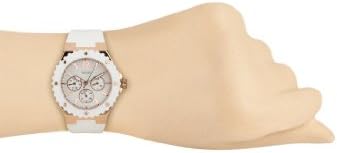 Guess Overdrive Analog White Dial White Rubber Strap Watch for Women - W10614L2