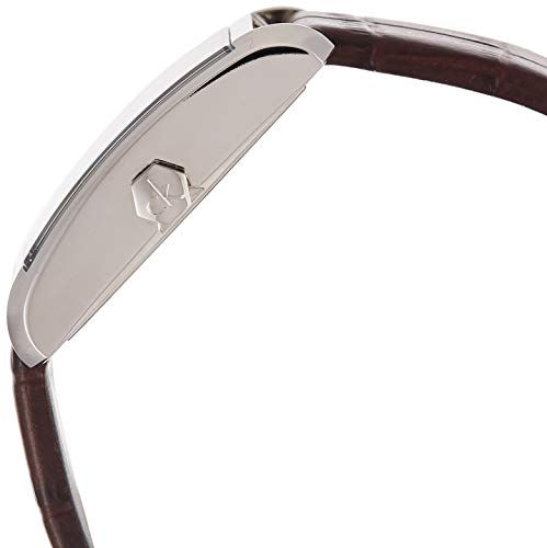 Calvin Klein Window Silver Dial Brown Leather Strap Watch for Women - K2M23126