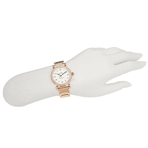 Coach Madison White Dial Rose Gold Steel Strap Watch for Women - 14502398