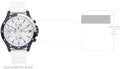 Tommy Hilfiger Bank Chronograph White Dial White Rubber Strap Watch for Men - 1791723