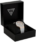 Guess Overdrive Analog White Dial White Rubber Strap Watch for Women - W10614L2