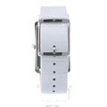 Calvin Klein Window White Dial White Leather Strap Watch for Men - K2M21120