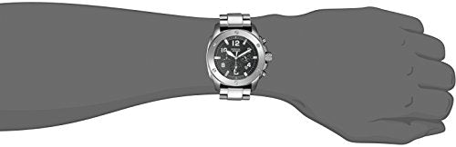 Fossil Modern Machine Black Dial Silver Steel Strap Watch for Men - FS4926