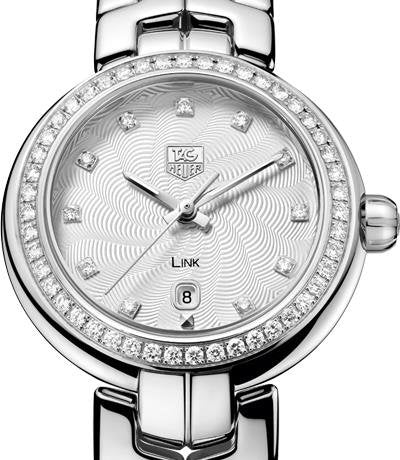 Tag Heuer Link Diamonds Silver Dial Silver Steel Strap Watch for Women - WAT1414.BA0954