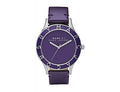 Marc Jacobs Blade Purple Dial Purple Leather Strap Watch for Women - MBM1158