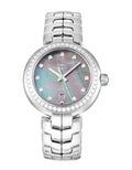 Tag Heuer Link Diamonds Trilogy Cameron Diaz Quartz Mother of Pearl Dial Silver Steel Strap Watch for Women - WAT1419.BA0954