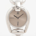 Gucci Horsebit Quartz Brown Dial Silver Steel Strap Watch For Women - YA139501