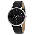 Tommy Hilfiger Brooklyn Black Dial Black Leather Strap Watch for Men - 1791509