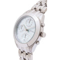 Marc Jacobs Peeker Chronograph Silver Dial Silver Stainless Steel Strap Watch for Women - MBM3371