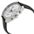 Calvin Klein Masculine Chronograph White Dial Black Leather Strap Watch for Men - K2H27120