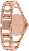 Calvin Klein Class White Dial Rose Gold Steel Strap Watch for Women - K6R23626