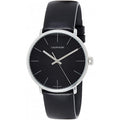 Calvin Klein High Noon Quartz Black Dial Black Leather Strap Watch for Men - K8M211C1